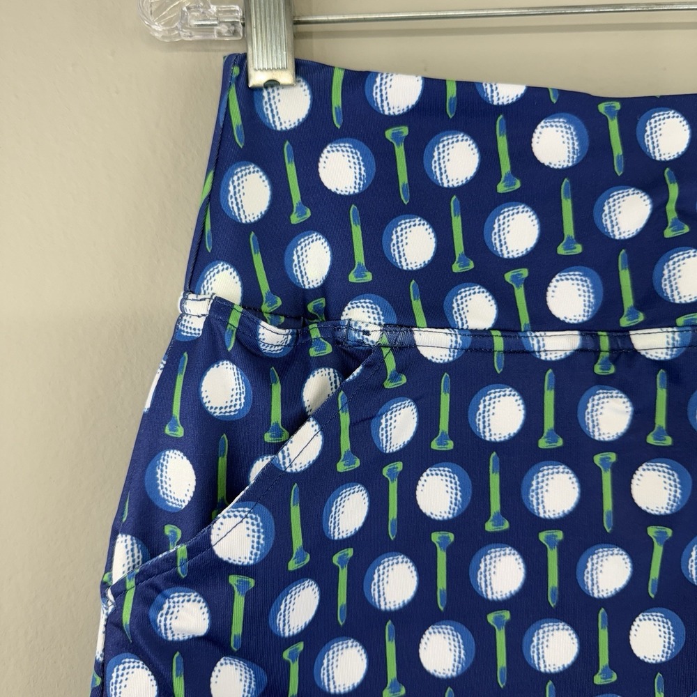 Birdies And Bows Golf Skort Women's Medium Athletic Stretch Golf Ball & Tee - Picture 2 of 8